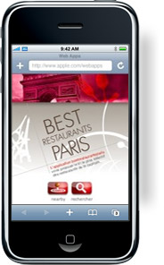 Best Restaurants Paris iPhone Web App