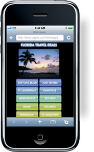 Florida Hotels iPhone Web App