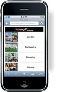 Fonmigo London Guide 2010 iPhone Web App Fonmigo London Guide 2010 iPhone Web App