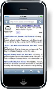 Foodnut Restaurant Reviews iPhone Web App