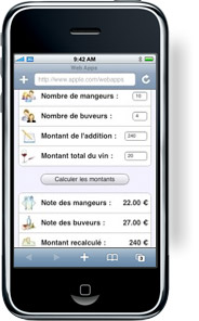 L'addition iPhone Web App L'addition iPhone Web App