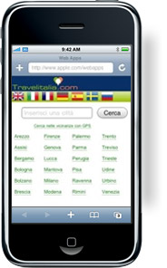 Travelitalia iPhone Web App Travelitalia iPhone Web App