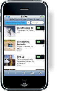 TravelTV iPhone Web App